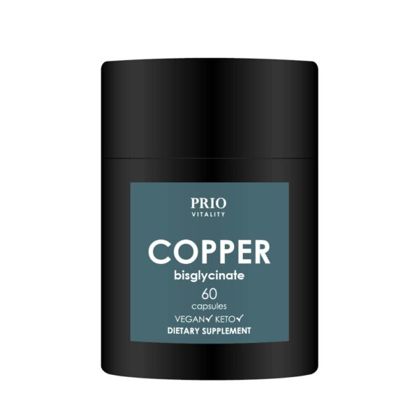 Prio Vitality Scandinavia AB Copper bisglycinate 60 kapslar